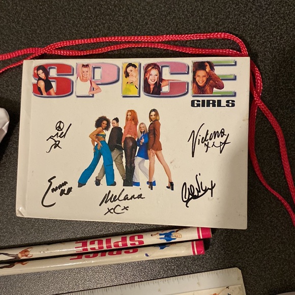 90s y2k spice girls pencil case, autograph book, ruler, pens - Picture 2 of 5